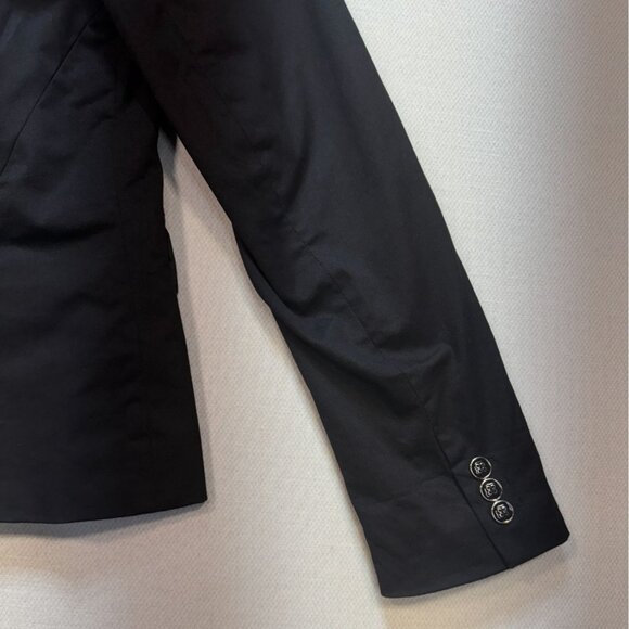 7th Avenue New York & Company Womens Blazer Size 14 Black Double Button Workwear - Picture 10 of 10